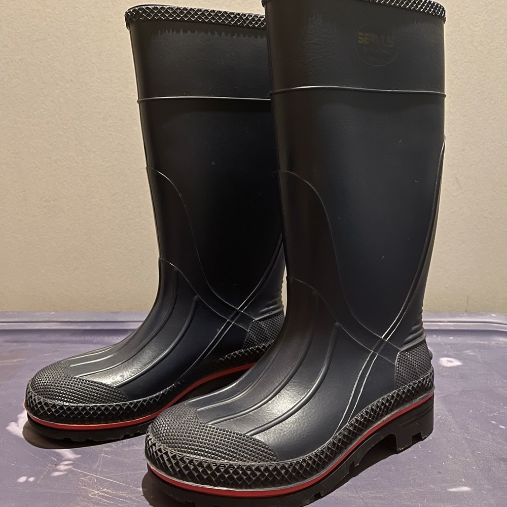 🎉HP🎉Servus by Honeywell - Unisex Youth Rubber Boot - Size 5 - Navy Blue